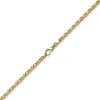 3mm Kette Halskette Königskette aus 750 Gold Gelbgold, 45cm, Unisex