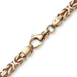 7mm Kette Halskette Königskette aus 750 Gold Rotgold massiv 70cm Herren