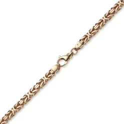 7mm Kette Halskette Königskette aus 750 Gold Rotgold massiv 70cm Herren