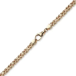 6mm Kette Halskette Königskette aus 750 Gold Rotgold massiv 70cm Herren
