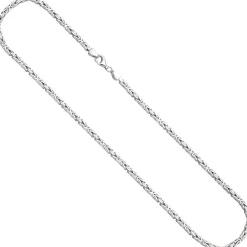 3,1mm Kette Halskette Königskette aus 925 Silber rhodiniert massiv 55cm Herren