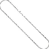 3,1mm Kette Halskette Königskette aus 925 Silber rhodiniert massiv 50cm Herren