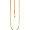 3,2mm Kette Königskette aus 925 Silber gelbvergoldet Halsschmuck, 45cm