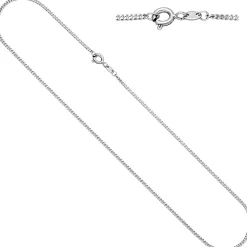1,7 mm Kette Panzerkette aus 333 Gold Weißgold Halskette Halsschmuck, 60cm