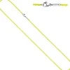 2,1mm Kette Rundankerkette aus Edelstahl mit gelben Lackierung Halsschmuck, 50cm