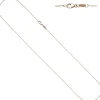 1mm Kette Rundankerkette, rund, 585 Gold Rotgold Halsschmuck Rotgoldkette, 42cm