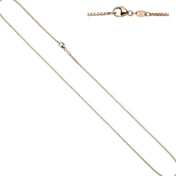 1,2mm Kette Venezianerkette aus 585 Gold Rotgold Halsschmuck Rotgoldkette, 42cm