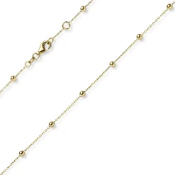3mm Kügelchen Ankerkette Armband Armkette aus 585 Gold Gelbgold 18-19cm