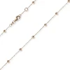 3mm Kügelchen Ankerkette Halskette Kette Collier aus 585 Gold Rotgold 42-45cm