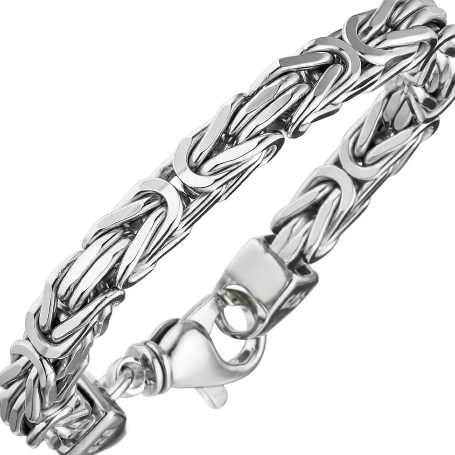 7mm Königsarmband Armband Armschmuck aus 925 Silber 23cm Herren