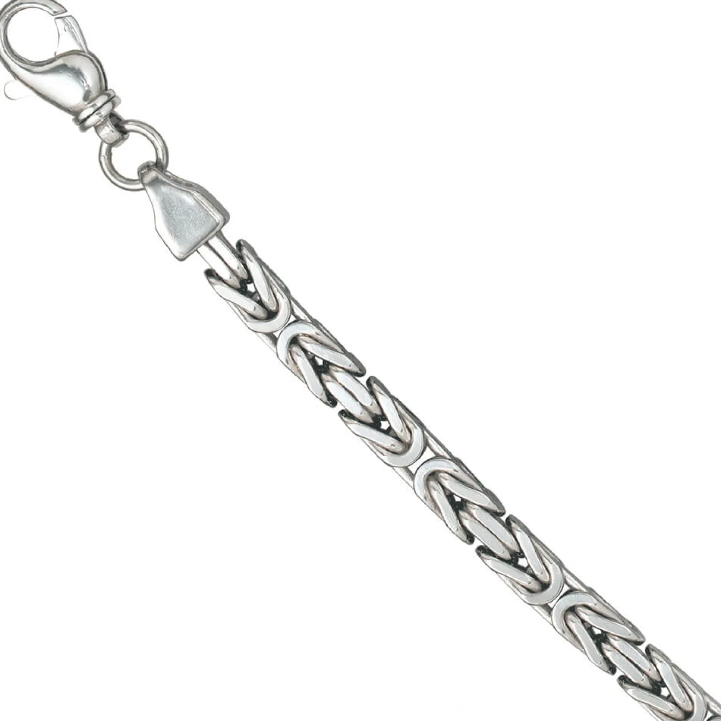 7mm Königsarmband Armband Armschmuck aus 925 Silber 20cm Unisex