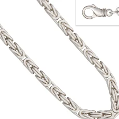 6mm Königsarmband Armkette Armschmuck 925 Silber rhodiniert massiv Herren 21cm