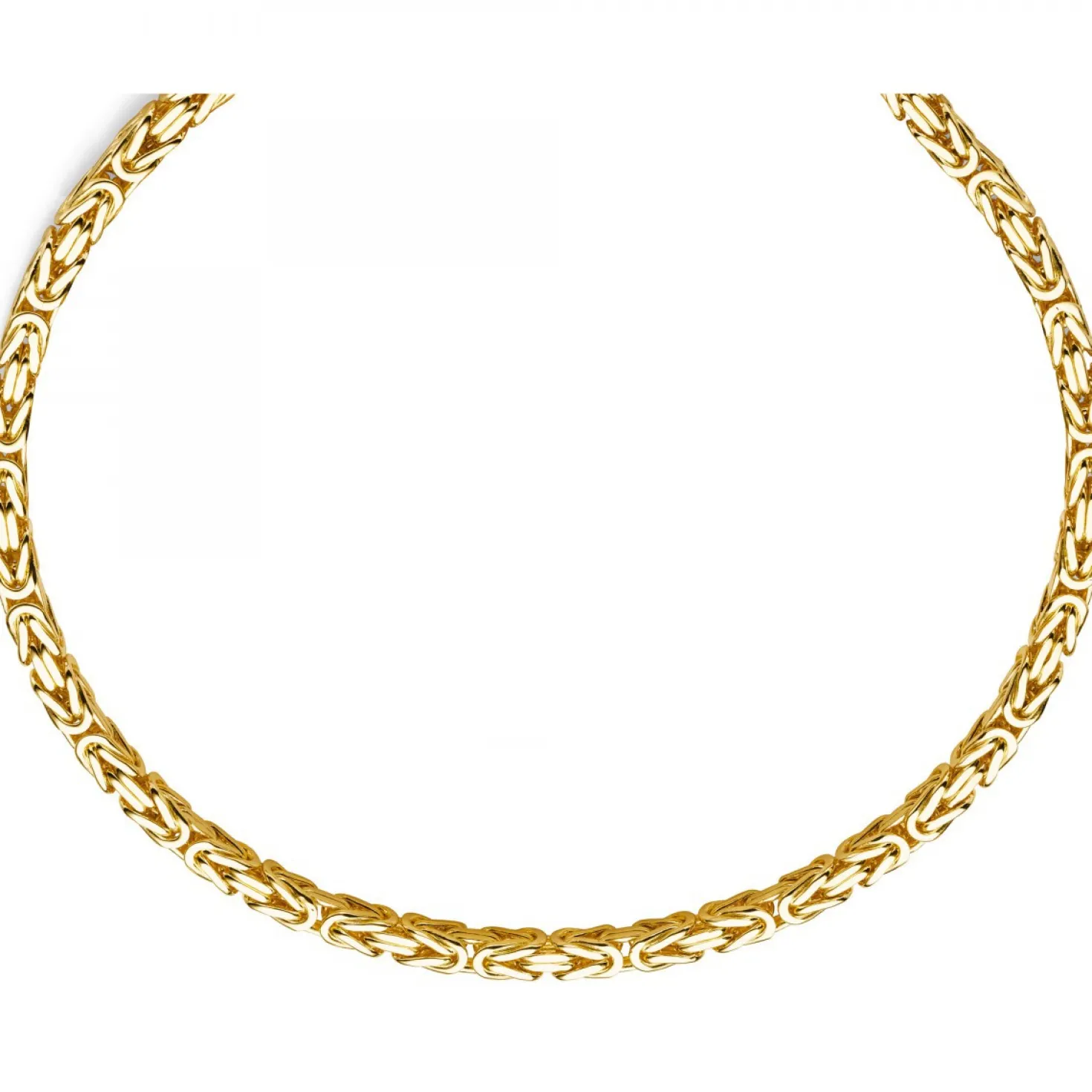 7mm Königskette aus 750 Gold Gelbgold Kette Halskette 60cm Herren