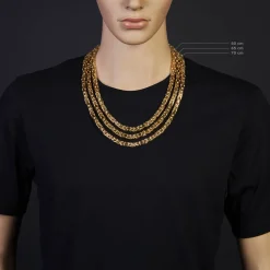 7mm Königskette aus 585 Gold Gelbgold Kette Halskette 60cm Herren