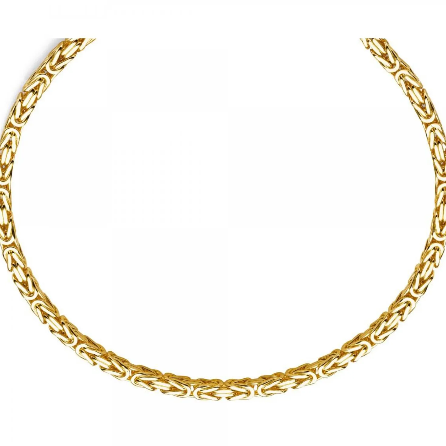 7mm Königskette aus 750 Gold Gelbgold Kette Halskette 65cm Herren
