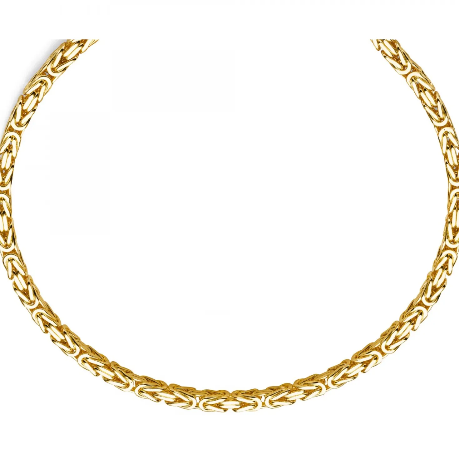 7mm Königskette aus 585 Gold Gelbgold Kette Halskette 70cm Herren