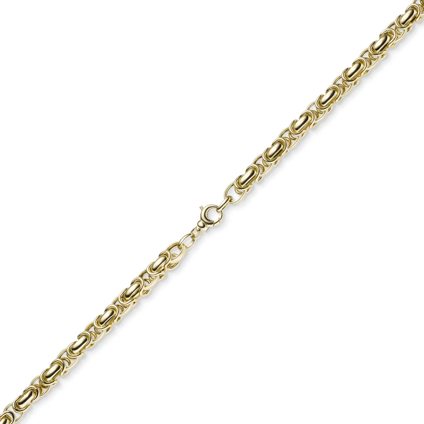 7mm Königskette aus 585 Gold Gelbgold Kette Halskette 60cm rund abgerundet