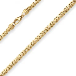 4mm Königskette Goldkette Collier Halskette aus 585 Gold Gelbgold 50cm