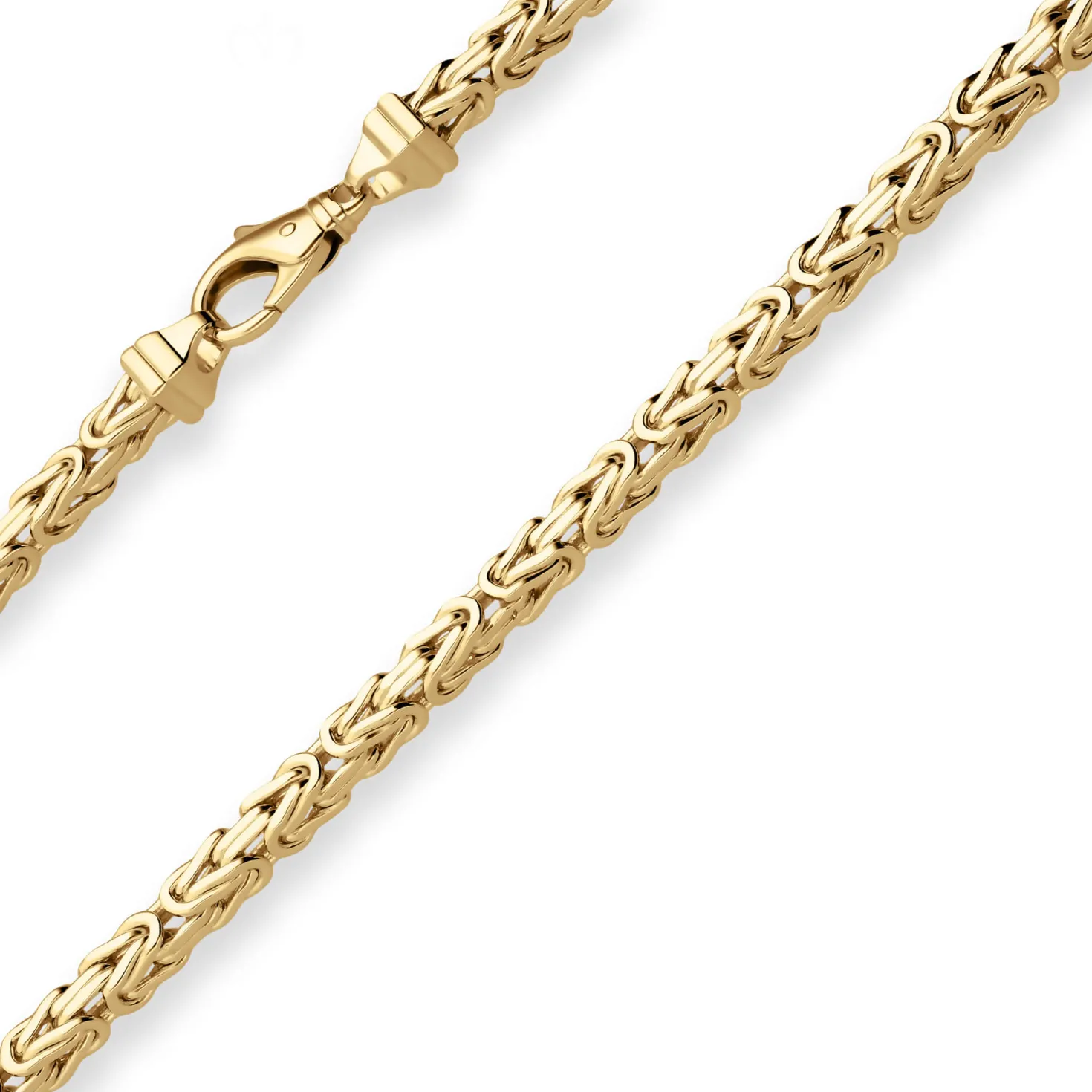 5,1mm Königskette Goldkette Collier Halskette aus 585 Gold Gelbgold 50cm
