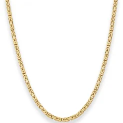 3,2mm Königskette Goldkette Collier Halskette aus 585 Gold Gelbgold 70cm