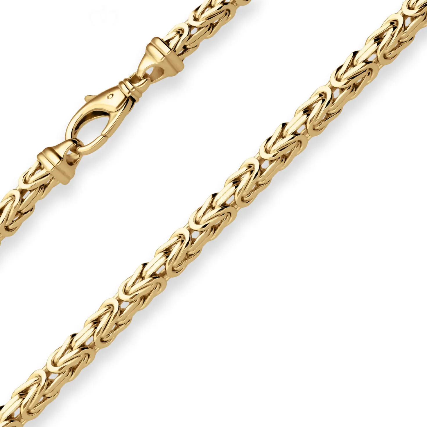 5,6mm Königskette Goldkette Collier Halskette aus 585 Gold Gelbgold 55cm
