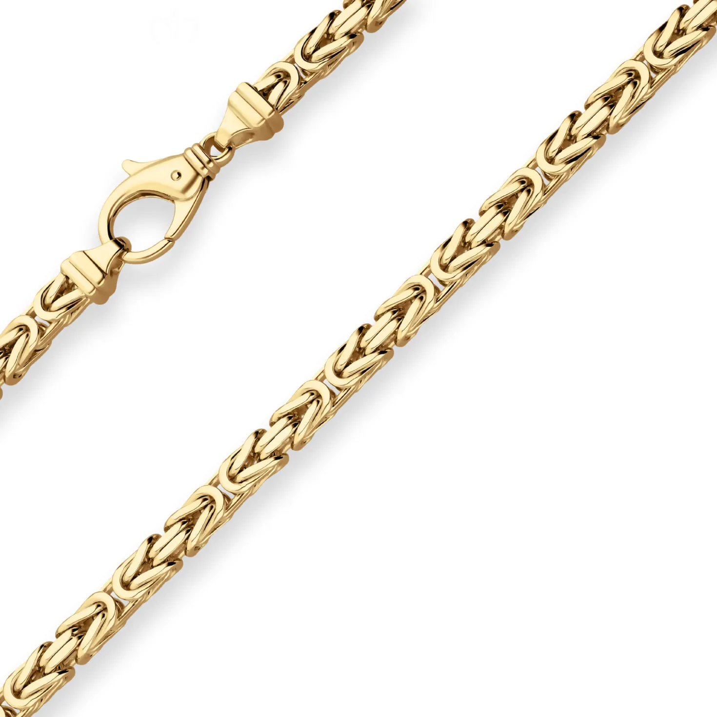 5,6mm Königskette Goldkette Collier Halskette aus 585 Gold Gelbgold 55cm