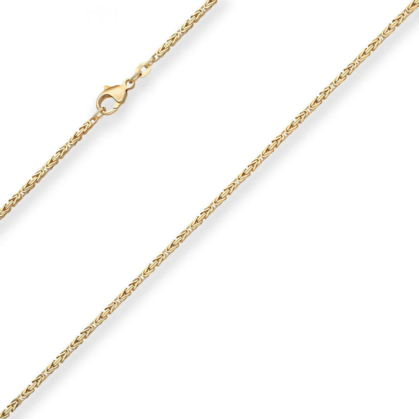 1,8mm Königskette Goldkette Collier Halskette aus 333 Gold Gelbgold 50cm