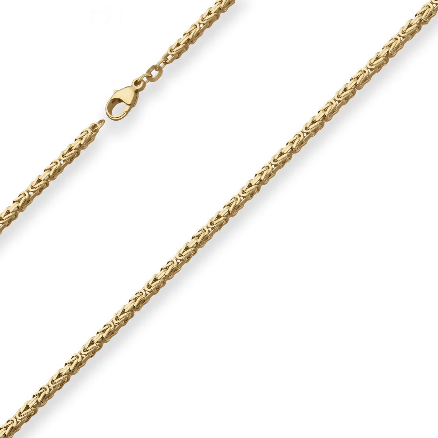 2,5mm Königskette Goldkette Collier Halskette aus 585 Gold Gelbgold 60cm