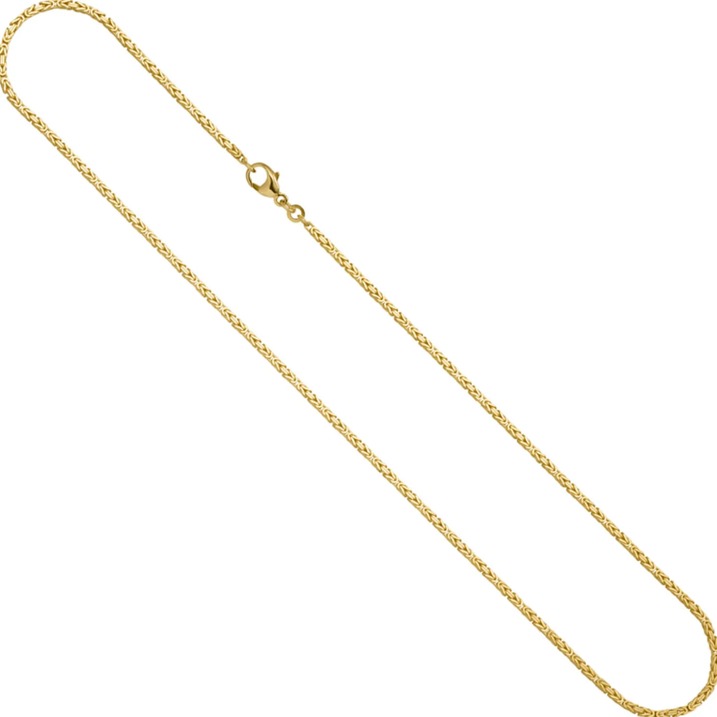1,8mm Königskette Halskette Collier aus 333 Gold Gelbgold massiv 45cm