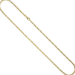 2,8mm Königskette Halskette Collier aus 333 Gold Gelbgold massiv 50cm