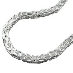 5mm Königskette Halskette Collier aus 925 Silber vierkant 70cm Halsschmuck