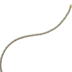 4,5mm Königskette Halskette Kette aus 585 Gold gelb/weiß bicolor 55cm Unisex