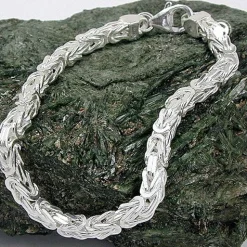 4mm Königskette Halskette Kette Collier, 925 Silber, 55cm, Unisex