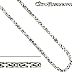 3,1mm Königskette Kette Collier Halsschmuck 925 Silber 45cm Unisex
