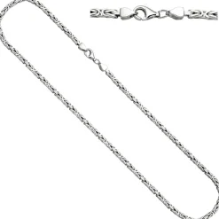 3,1mm Königskette Kette Collier Halsschmuck 925 Silber 45cm Unisex