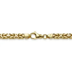 10mm Königskette Kette Halskette aus 585 Gold Gelbgold 65cm Herren