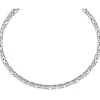 6mm Königskette Kette Halskette aus 750 Gold Weißgold 65cm Herren