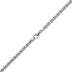 5mm Königskette Kette Halskette aus 585 Gold Weißgold, 65cm, Herren