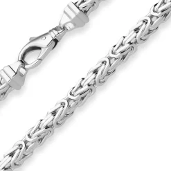 5,1mm Königskette Silberkette Collier Halskette aus 925 Silber 60cm