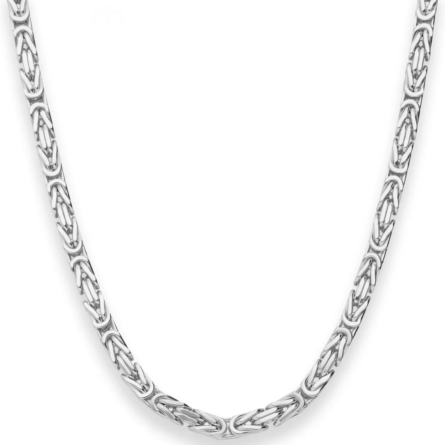 5,1mm Königskette Silberkette Collier Halskette aus 925 Silber 60cm