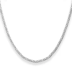 2,8mm Königskette Silberkette Collier Halskette aus 925 Silber 80cm