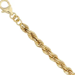 4,9mm Kordelarmband Armkette Armschmuck aus 585 Gold Gelbgold 19cm