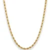4,4mm Kordelkette Goldkette Collier Halskette aus 333 Gold Gelbgold 50cm