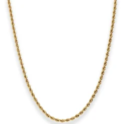 2,8mm Kordelkette Goldkette Collier Halskette aus 585 Gold Gelbgold 50cm
