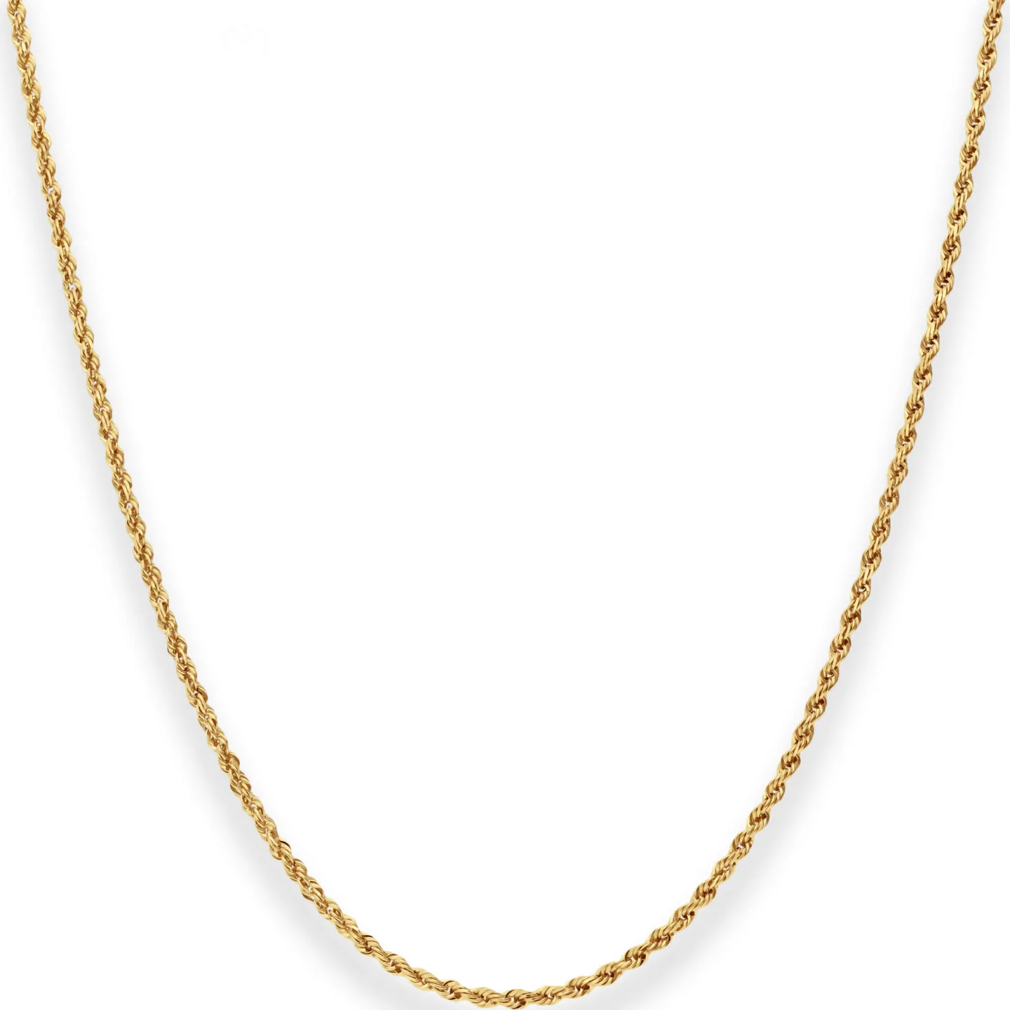 1,4mm Kordelkette massiv Goldkette Collier Halskette aus 750 Gold Gelbgold 42cm