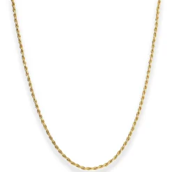 1,8mm Kordelkette massiv Goldkette Collier Halskette aus 750 Gold Gelbgold 50cm