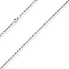 1,5mm Kordelkette massiv Kette Collier Halskette aus 925 Silber rhodiniert 80cm