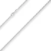 2,6mm Kordelkette massiv Silberkette Collier Halskette aus 925 Silber 50cm