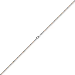 1,8mm Kugel-Armband Armkette 750 Gold Weißgold Rotgold bicolor Armschmuck, 21cm
