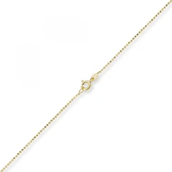 1mm Kugelkette diamantiert Kette Goldkette Halskette aus 750 Gold Gelbgold, 40cm